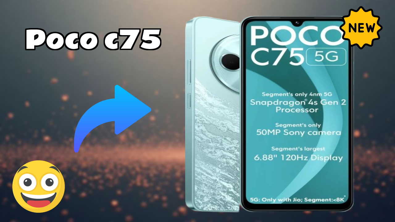 POCO C75 Display Size: 6.88 Inches (17.48 Cm) Screen Analysis