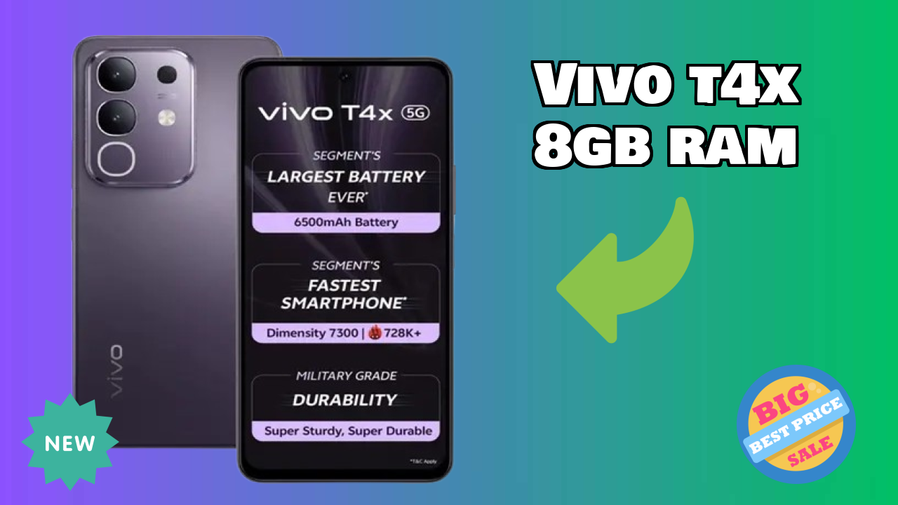 Vivo T4X 8GB RAM Gaming Test: MediaTek Dimensity 7300 Performance